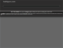 Tablet Screenshot of habitguru.com